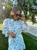 VIELLA MIA HW SHORT SKIRT/LN KENTUCKY BLUE/MIA