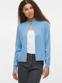 VISEHABAT L/S KNIT CARDIGAN - BLISSFUL BLUE