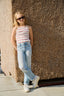 KOGMOLLY WIDE FOLD UP DNM TAI LIGHT BLUE DENIM