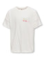 KOGLIA LIFE S/S OVZ PRINTED TEE JRS CLOUD DANCER/SUN