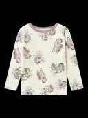 NMFWILLITUS WOOL LS TOP SNOW WHITE