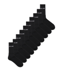 JACREGEN TENNIS SOCKS 10 PACK BLACK