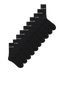 JACREGEN TENNIS SOCKS 10 PACK BLACK