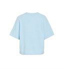 VILIGA 2/4 O-NECK KNIT TOP - NANTUCKET BREEZE