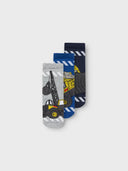 NMMJABEZ TONKA 3P SOCK - NAVY BLAZER/LIMOGES/GREY MELANGE