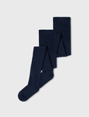 NKNPANTYHOSE RIB 2P - DARK SAPPHIRE