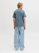 JJESOHO TEE SS CREW NECK JNR - BLUE MIRAGE