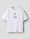 NKFLANICA SS NREG TOP - BRIGHT WHITE