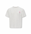 KOGBILLIE S/S LOOSE TEDDY TOP - LIGHT GREY MELANGE