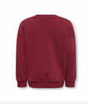 KMGKATE LIFE L/S LOOSE PEARL BRU SWT - CABERNET/BOW/PEARL