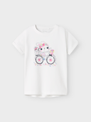 NMFVIX SS TOP - BRIGHT WHITE/BIKE