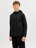 JJEBASE SWEAT ZIP HOOD JNR - BLACK