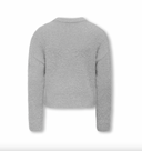 KOGPIUMO GLITTER L/S O- NECK KNIT - LIGHT GREY MELANGE