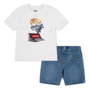 LVB SKATER LEVI TEE & DENIM SET