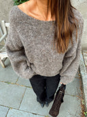 VIMARLEY L/S KNIT PULLOVER FALCON/MELANGE