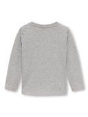 KMGKITA REG L/S SHAKE TOP - LIGHT GREY MELANGE