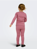 KMGTRINNY SOLID LEGGING JRS - HEATHER ROSE