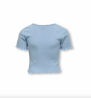 KOGCARLOTTA LIFE S/S TOP JRS - SOFT CHAMBRAY