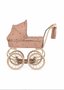 KONGES SLØJD - MINNIE DOLL PRAM - CHERRY BLUSH