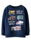 NMMORSON TONKA NREG SWEAT BRU - NAVY BLAZER