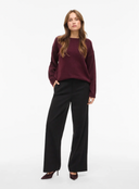 VILIGA L/S O-NECK KNIT TOP - FIG