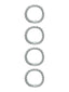 NAME IT - NKFACC ARISE 4P HAIRELASTIC - AQUA GREY