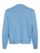 VISEHABAT L/S KNIT CARDIGAN - BLISSFUL BLUE