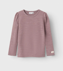 NMFWYLA WOOL/VIS LS TOP - ANTLER