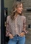 VILYRIDIA L/S SHIRT BIRCH/MULTICOLOR