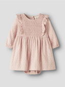 NBFDEMBE LS LOOSE BODY DRESS LIL - PEACH WHIP
