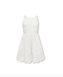 KOGBONDI LIFE STRAP EMB DRESS WVN - CLOUD DANCER