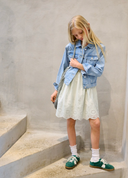KOGBONDI LIFE STRAP EMB DRESS WVN - CLOUD DANCER