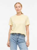 VINORA S/S T-SHIRT - PASTEL YELLOW