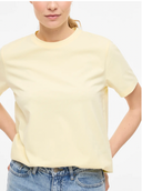 VINORA S/S T-SHIRT - PASTEL YELLOW
