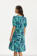 LUCETTE DRESS 1/2 SLEEVES - AQUA GREEN