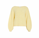 VIMARLEY L/S KNIT PULLOVER - PASTEL YELLOW