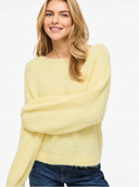 VIMARLEY L/S KNIT PULLOVER - PASTEL YELLOW