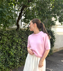 YASENYA SS KNIT PULLOVER - PINK LADY