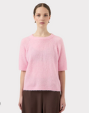 YASENYA SS KNIT PULLOVER - PINK LADY