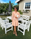VIZANILA GIL L/S SHORT DRESS/DC/LN/1 PEACH PARFAINT