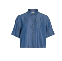 VITEVIRA 2/4 SHIRT/VOL MEDIUM BLUE DENIM