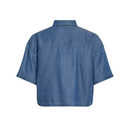 VITEVIRA 2/4 SHIRT/VOL MEDIUM BLUE DENIM