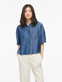 VITEVIRA 2/4 SHIRT/VOL MEDIUM BLUE DENIM