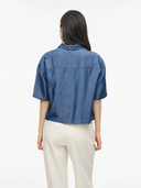 VITEVIRA 2/4 SHIRT/VOL MEDIUM BLUE DENIM