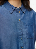 VITEVIRA 2/4 SHIRT/VOL MEDIUM BLUE DENIM