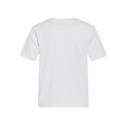 VINORA S/S T-SHIRT - BRIGHT WHITE/SEQUINS/EMB LEMON