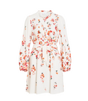 VIELMA BAI O-NECK L/S SHORT DRESS CLOUD DANCER/BAI