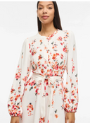 VIELMA BAI O-NECK L/S SHORT DRESS CLOUD DANCER/BAI