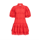VISMILLA 2/4 SHORT DRESS - HIBISCUS