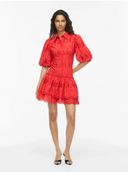 VISMILLA 2/4 SHORT DRESS - HIBISCUS